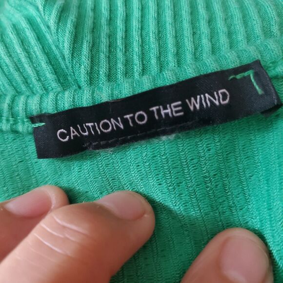 Caution to the wind Green Dress Missing Size - Picture 5 of 5